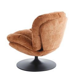 Fauteuil rotatif CERES 1 place tissu terracotta