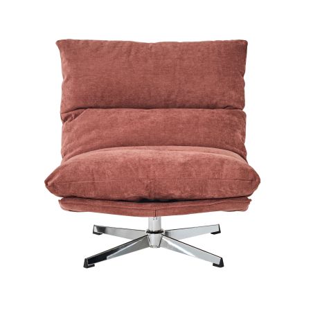 Fauteuil rotatif HYGEA 1 place tissu terracotta